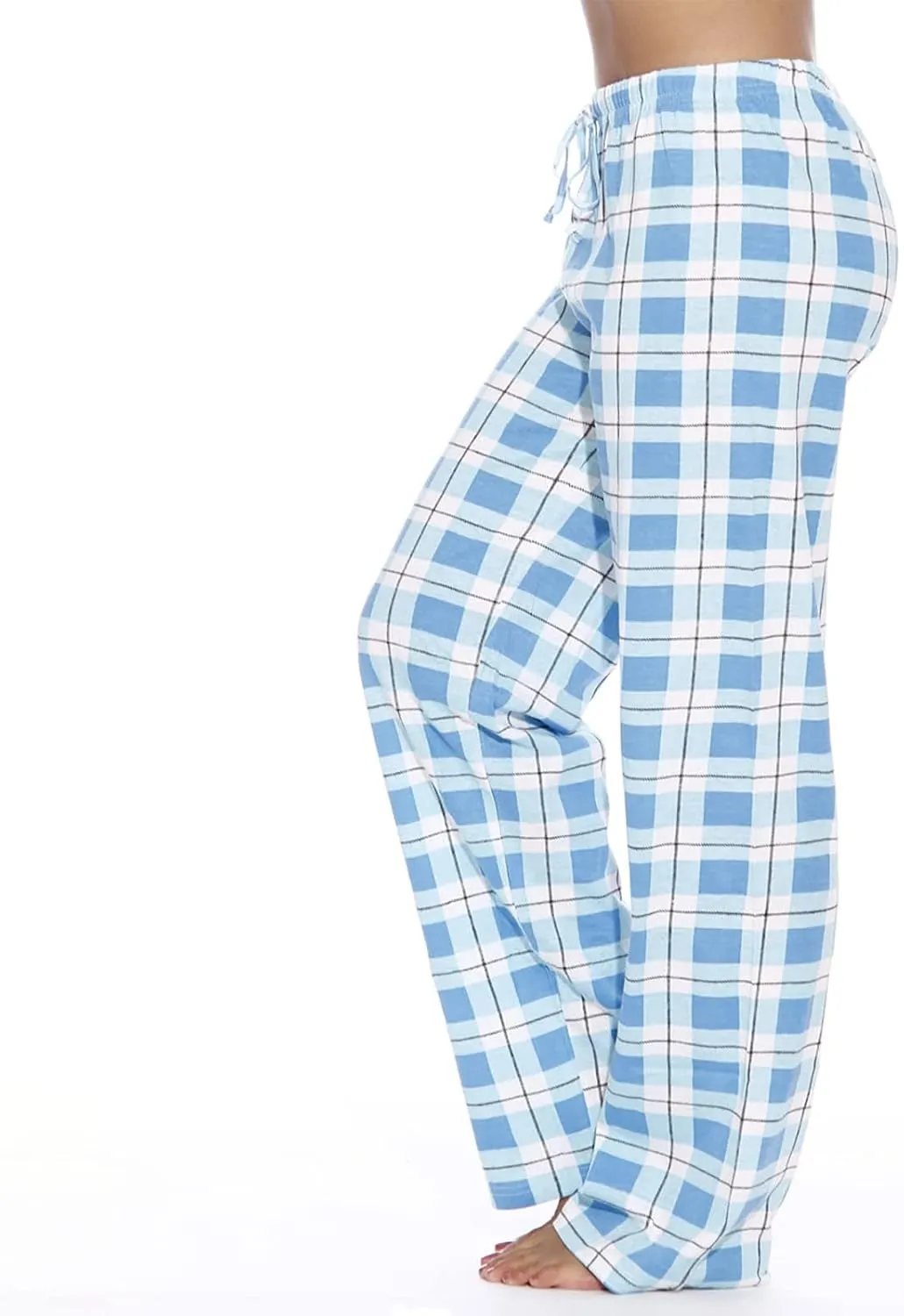 Pajamas Pants for Women Plaid Elastic Waist Sleepwear Pajama Bottom Pants Casual Sleep Lounge Pants
