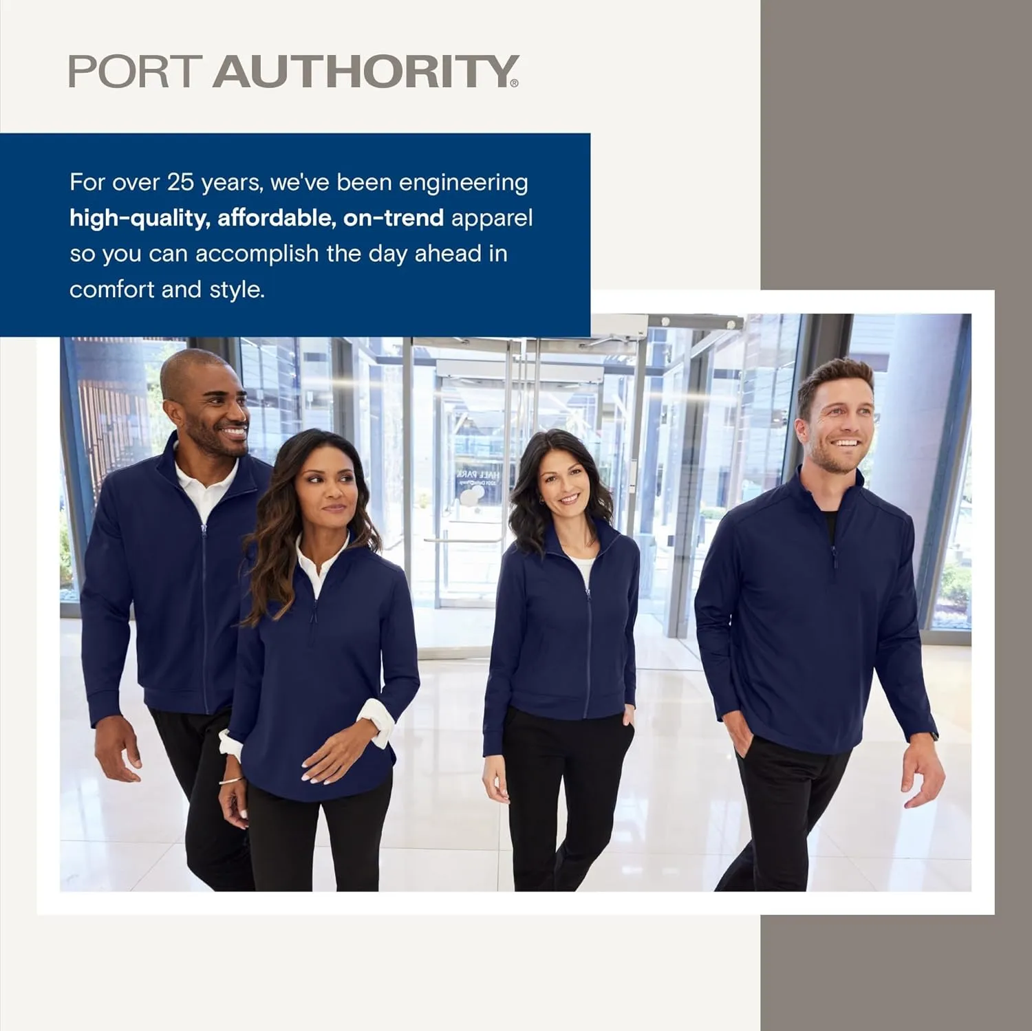 Port Authority Interlock Knit Mock Turtleneck. K321