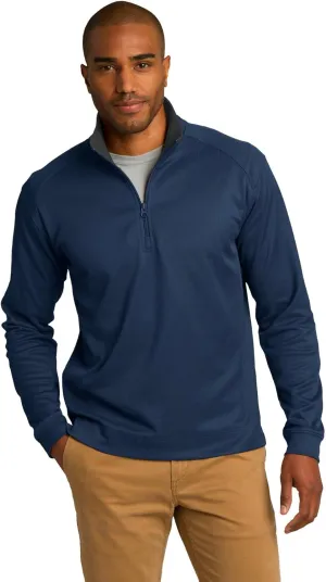 Port Authority Vertical Texture 1/4-Zip Pullover
