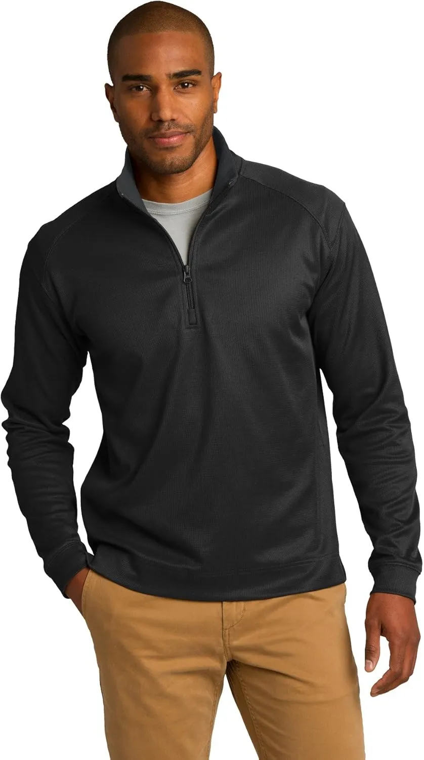 Port Authority Vertical Texture 1/4-Zip Pullover