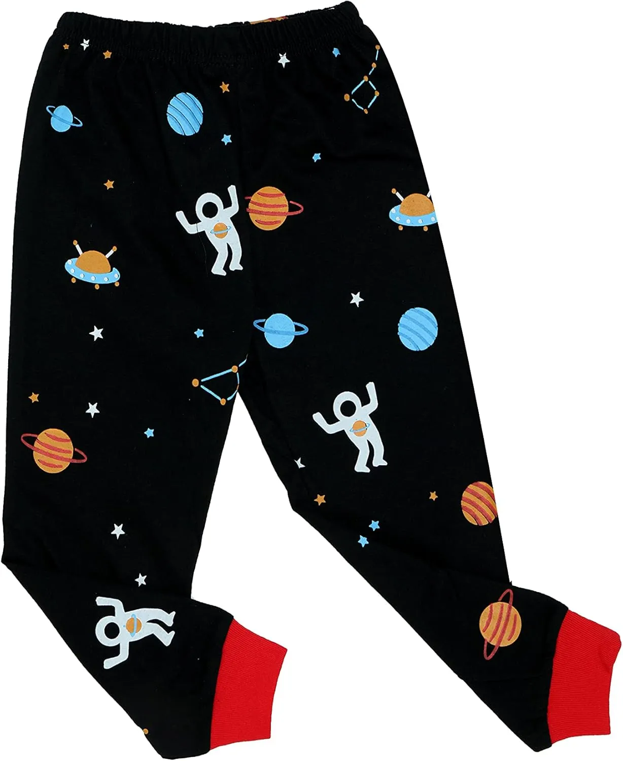 Qtake Fashion Boys Pajamas Planet Winter Long Sleeve Children Set Cotton Little Kids Pjs Sleepwear Size 2-12 year