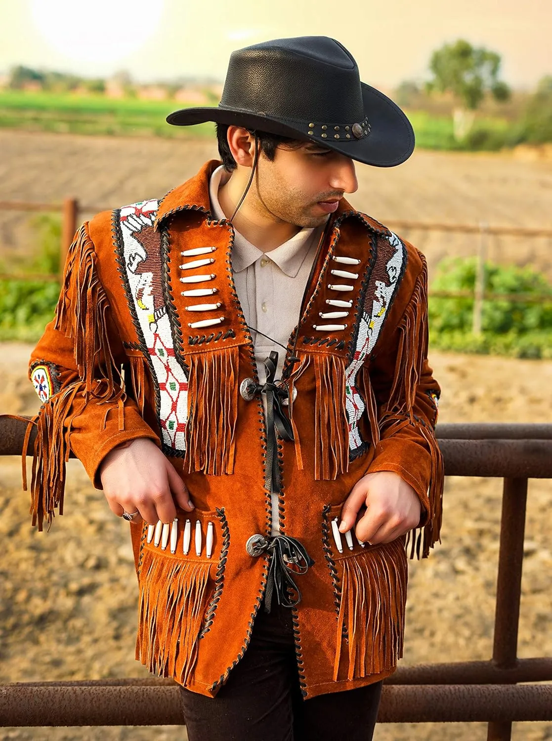 Shapeable Leather Cowboy hat into Outback hat Western Vintage Australian Hats for Men & Women