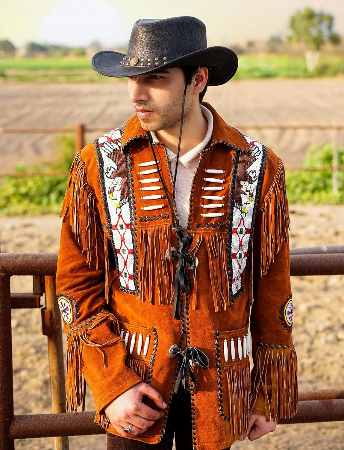 Shapeable Leather Cowboy hat into Outback hat Western Vintage Australian Hats for Men & Women