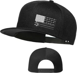 Skull Skateboards Hat Flat Bill Hats for Men Snap Backpack Mens Hats and Caps Cool Snapback Baseball Cap for Boys Hip Hop
