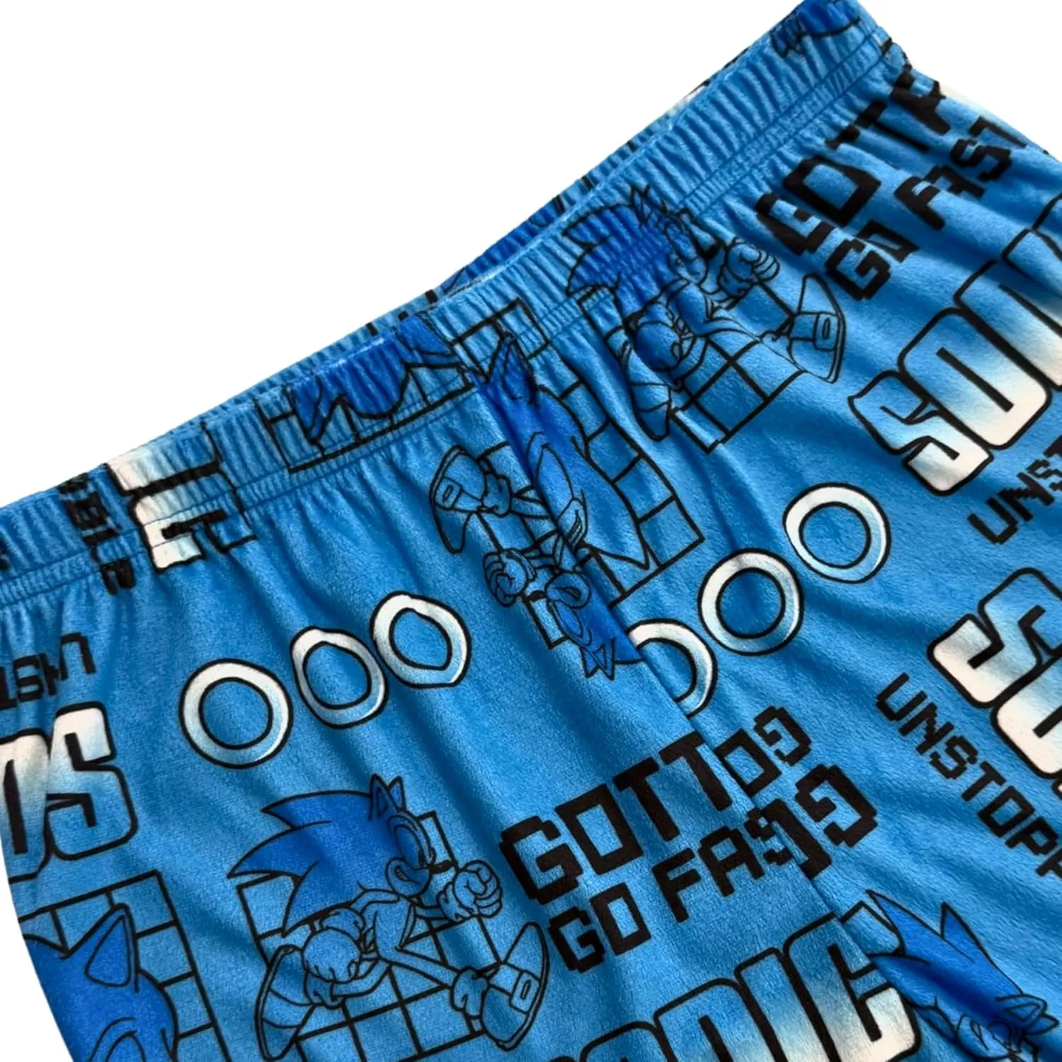Sonic The Hedgehog Boys Pajama Set - 2 Piece Sleepwear with Fleece Long Sleeve Top & Pants - Kids Pajamas - Official Product