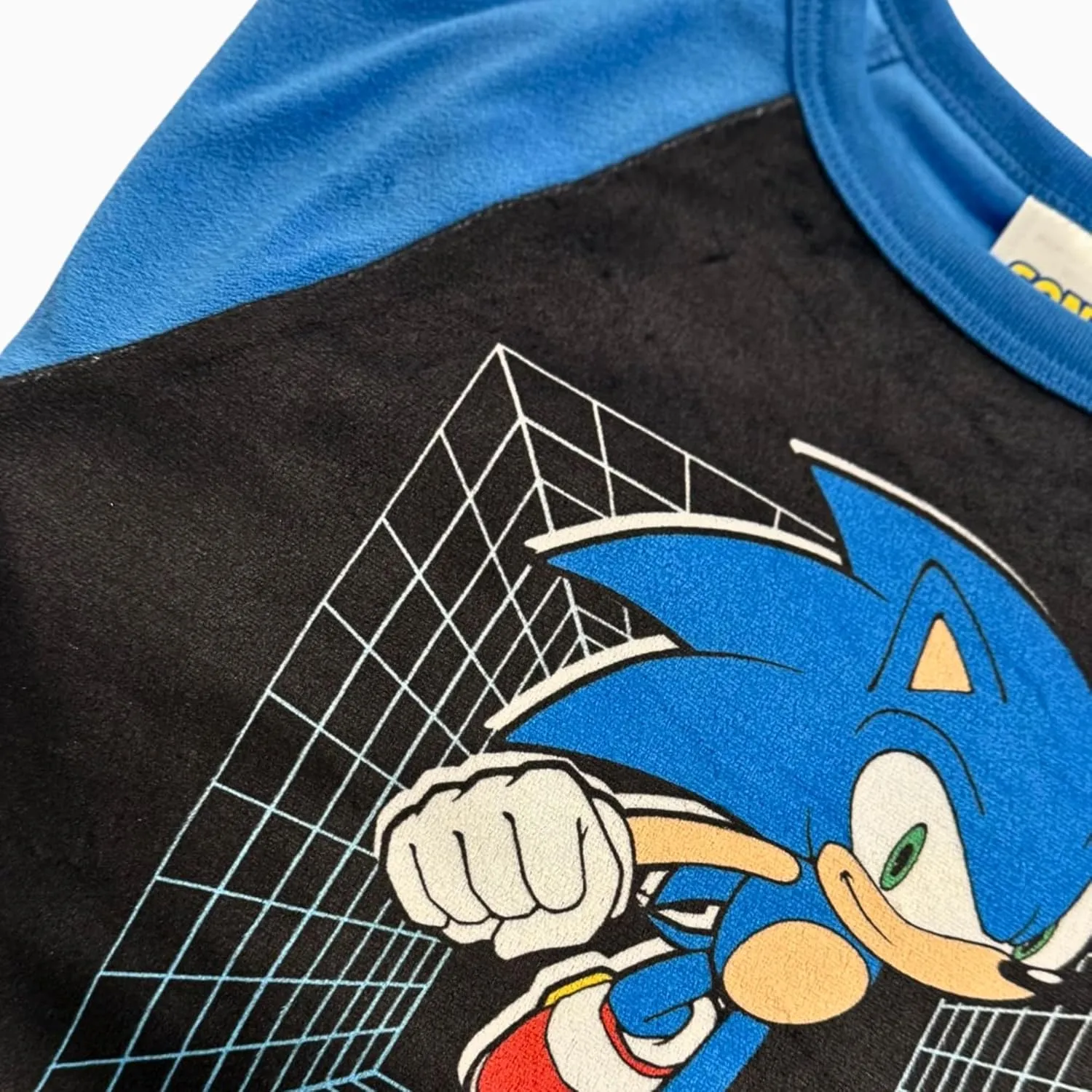 Sonic The Hedgehog Boys Pajama Set - 2 Piece Sleepwear with Fleece Long Sleeve Top & Pants - Kids Pajamas - Official Product