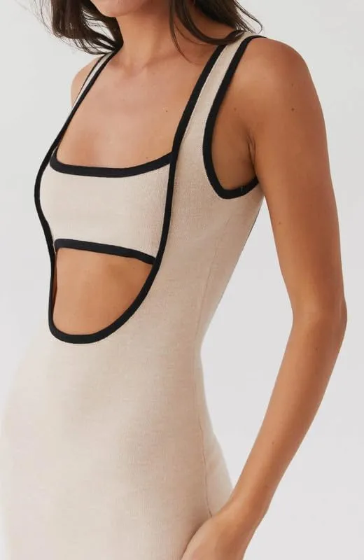 Spaghetti Strap Sleeveless Cut Out Maxi Dress Backless Slim Fit Split Long Dress Halter Night Party Dress Summer Wear