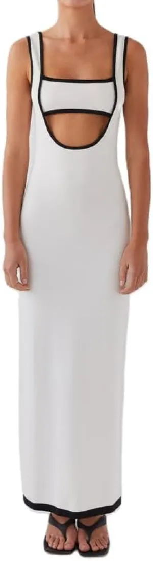 Spaghetti Strap Sleeveless Cut Out Maxi Dress Backless Slim Fit Split Long Dress Halter Night Party Dress Summer Wear
