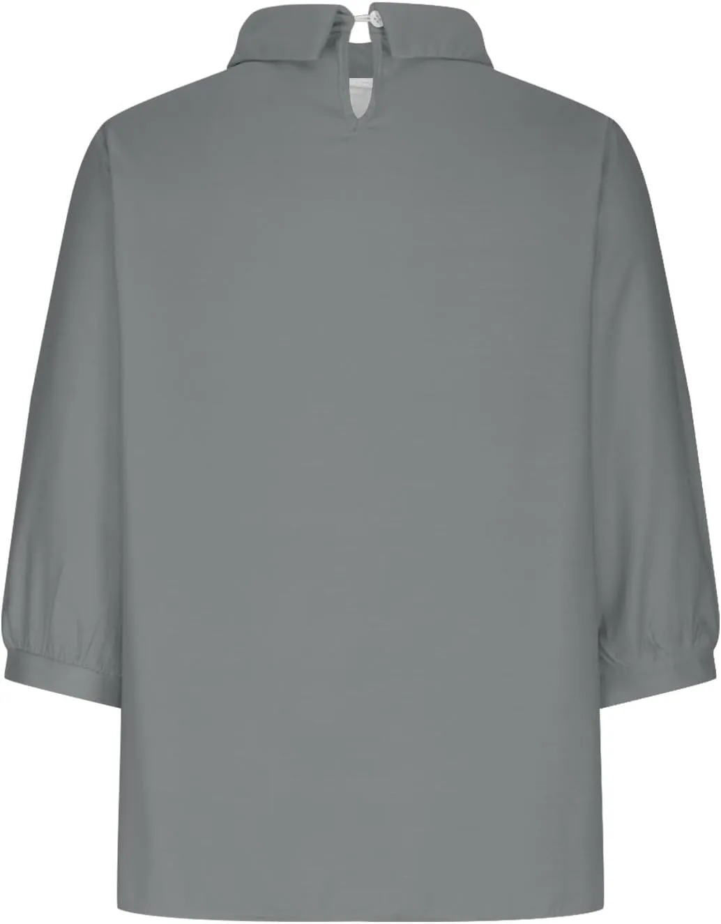 Summer Cotton Linen Gauze Shirts Comfy Shift Breathable Lounge Top Loose Fit 3/4 Sleeve Lapel T Shirt Plain Blouse