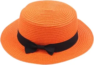 Sun Visors for Women Beach Foldable Wide Brim Retro Fedora Floppy Beach Hat Women's Straw Hat Travel Hats