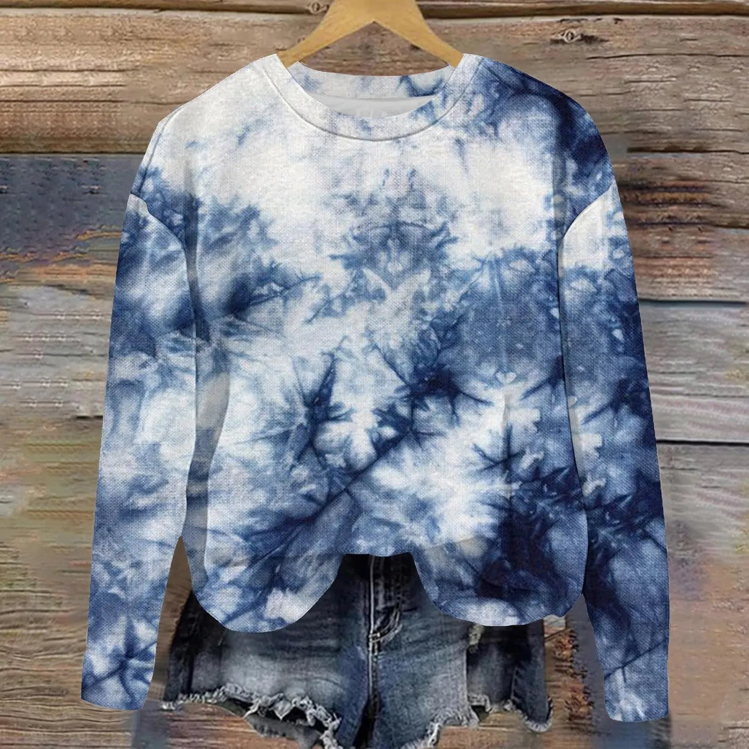 Tie Dye Sweatshirts For Girls Cute Long Sleeve Crewneck Fleece Pullovers Casual Graphic Teens Sweaters 1-12 Years