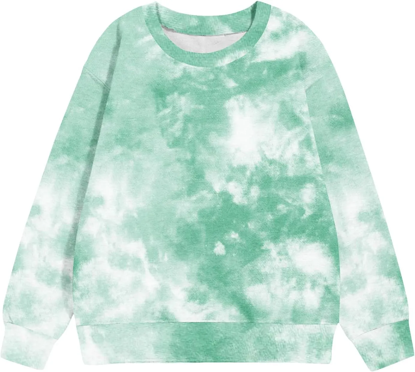 Tie Dye Sweatshirts For Girls Cute Long Sleeve Crewneck Fleece Pullovers Casual Graphic Teens Sweaters 1-12 Years