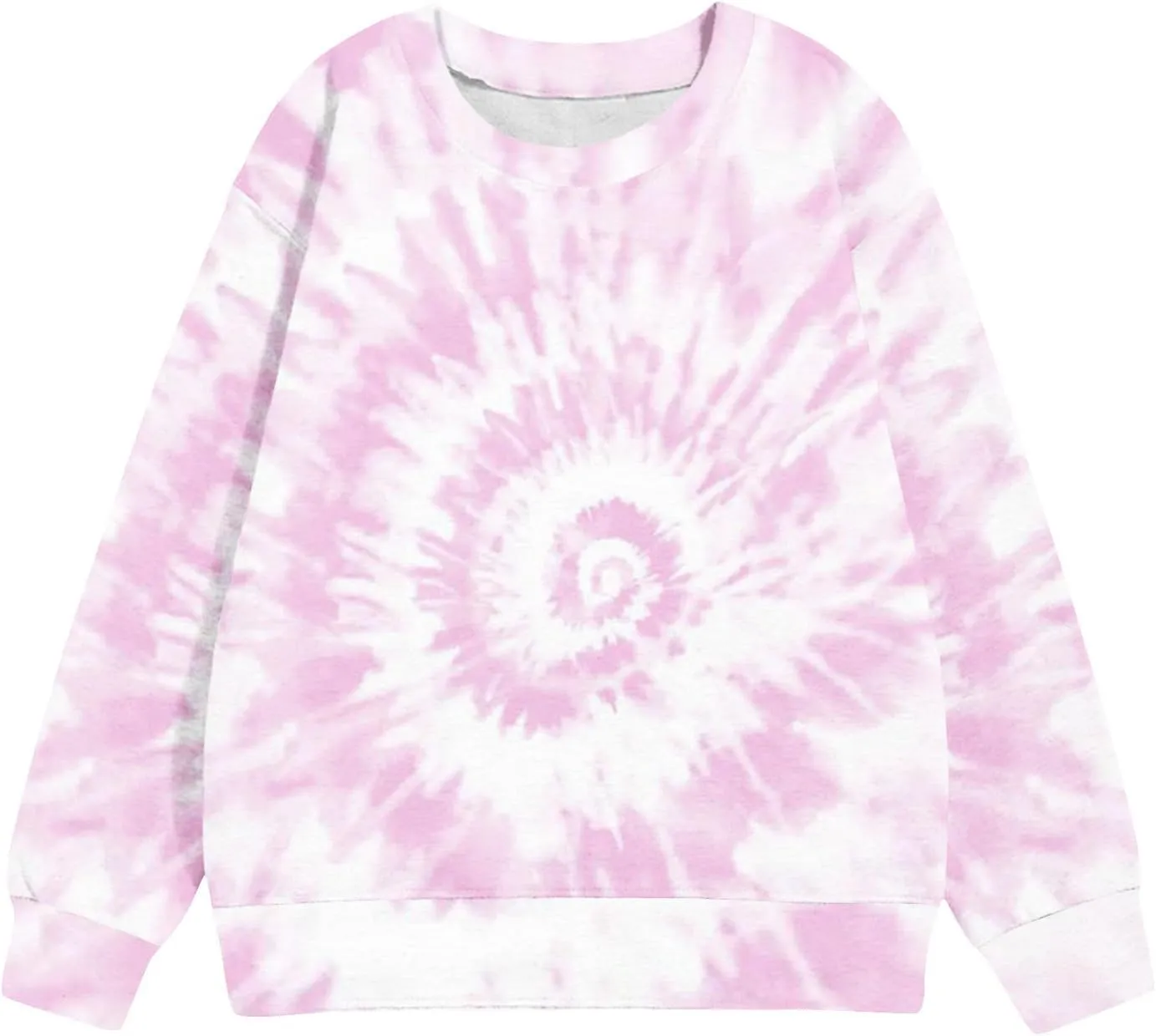 Tie Dye Sweatshirts For Girls Cute Long Sleeve Crewneck Fleece Pullovers Casual Graphic Teens Sweaters 1-12 Years
