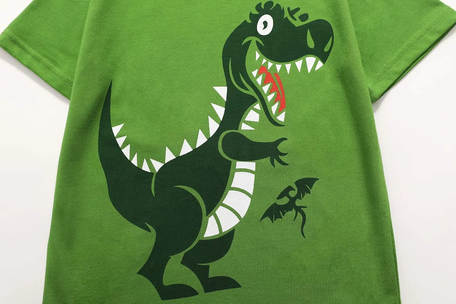 Toddler Baby Boys Tops Cartoon Dinosaur Print Tees Kids Cotton Clothes Summer Short Sleeves T-Shirts