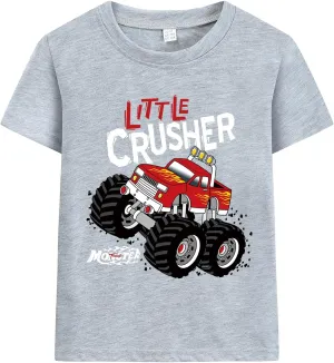 Toddler Baby Boys Tops Cartoon Dinosaur Print Tees Kids Cotton Clothes Summer Short Sleeves T-Shirts