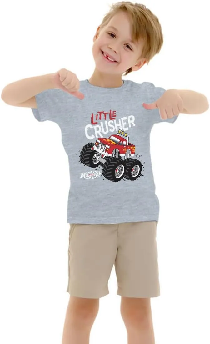 Toddler Baby Boys Tops Cartoon Dinosaur Print Tees Kids Cotton Clothes Summer Short Sleeves T-Shirts