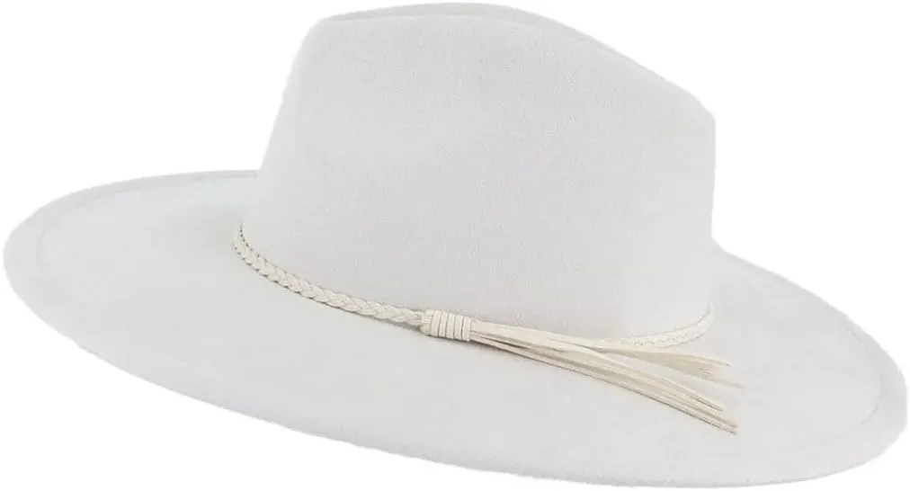 Unisex Wide Brim Belt Accessories Top Hat Men Women Felt Jazz Hats Classic Party Wedding Church Fedoras Hat