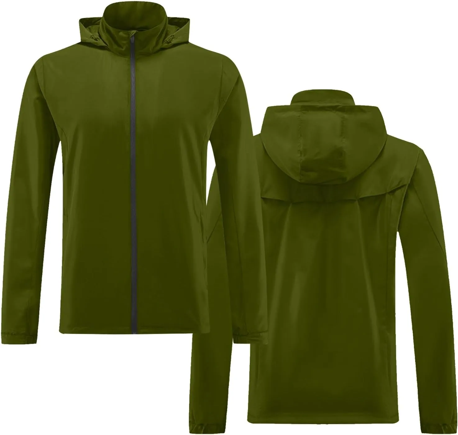 UPF 50  Sun Protection Shirt for Adults and Kids Quick Dry Windbreaker Waterproof Outdoor Full Zip Up Raincoat