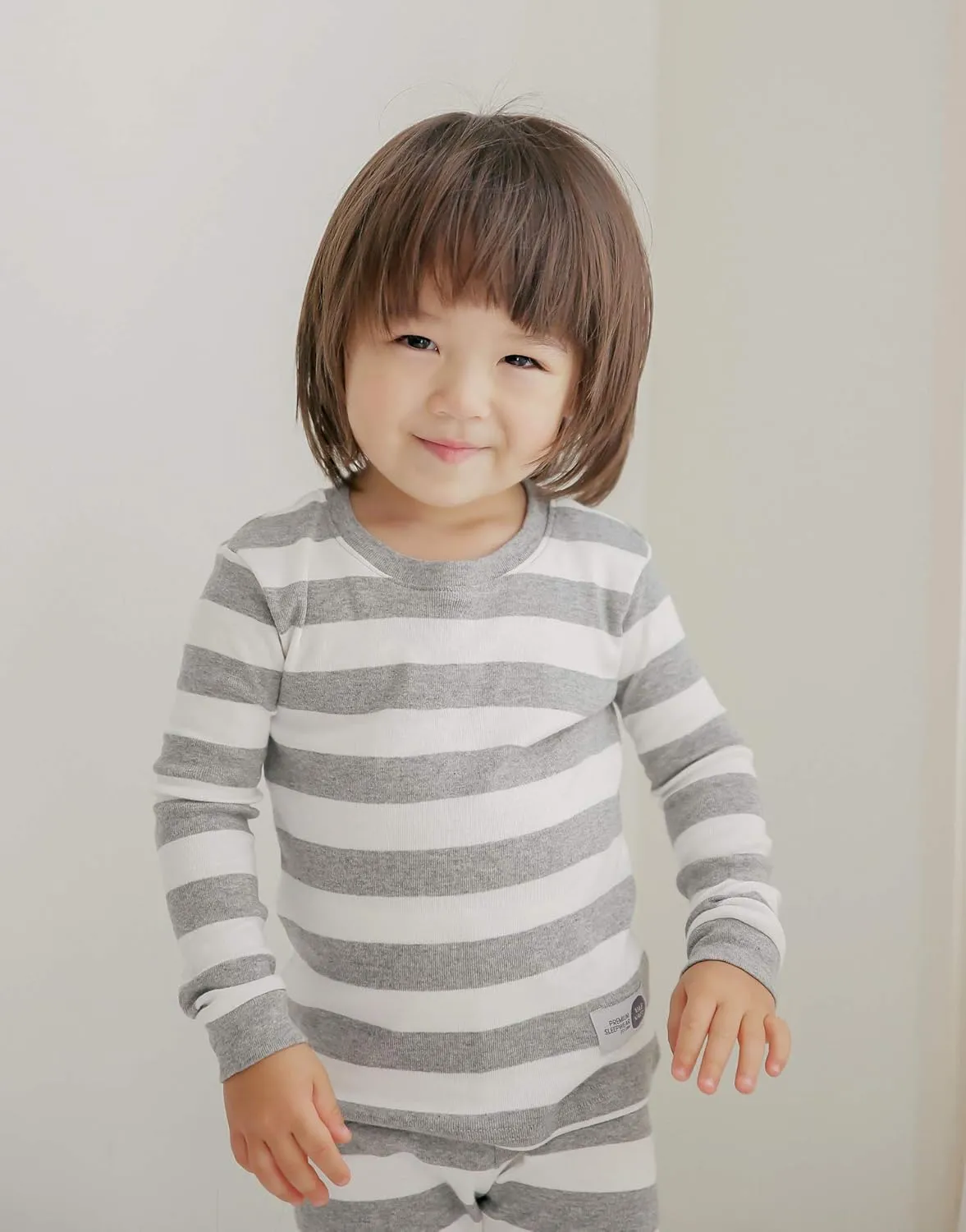 VAENAIT BABY 12M-12Y Kids Boys Girls Unisex Toddler Colorful Stripe/Simple Holiday Sleepwear Pajama 2pcs Set