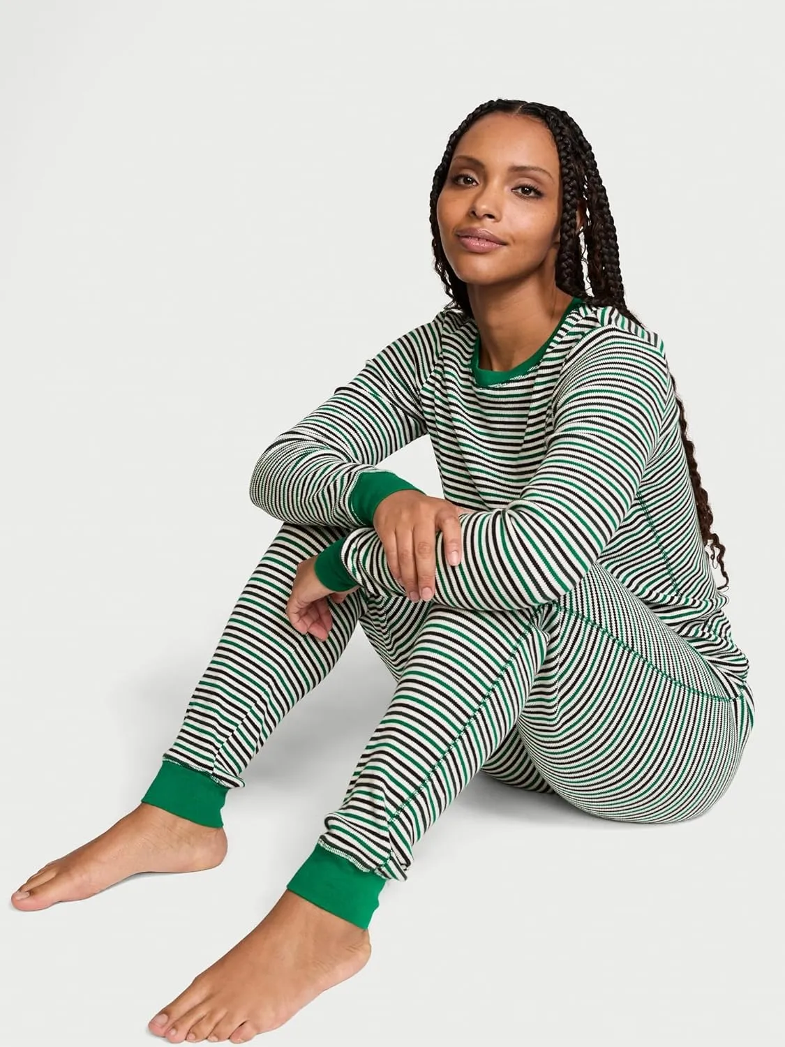Victoria's Secret Thermal Pajama Set, Long Sleeve Shirt and Pants, Sleepwear for Women (XS-XXL)