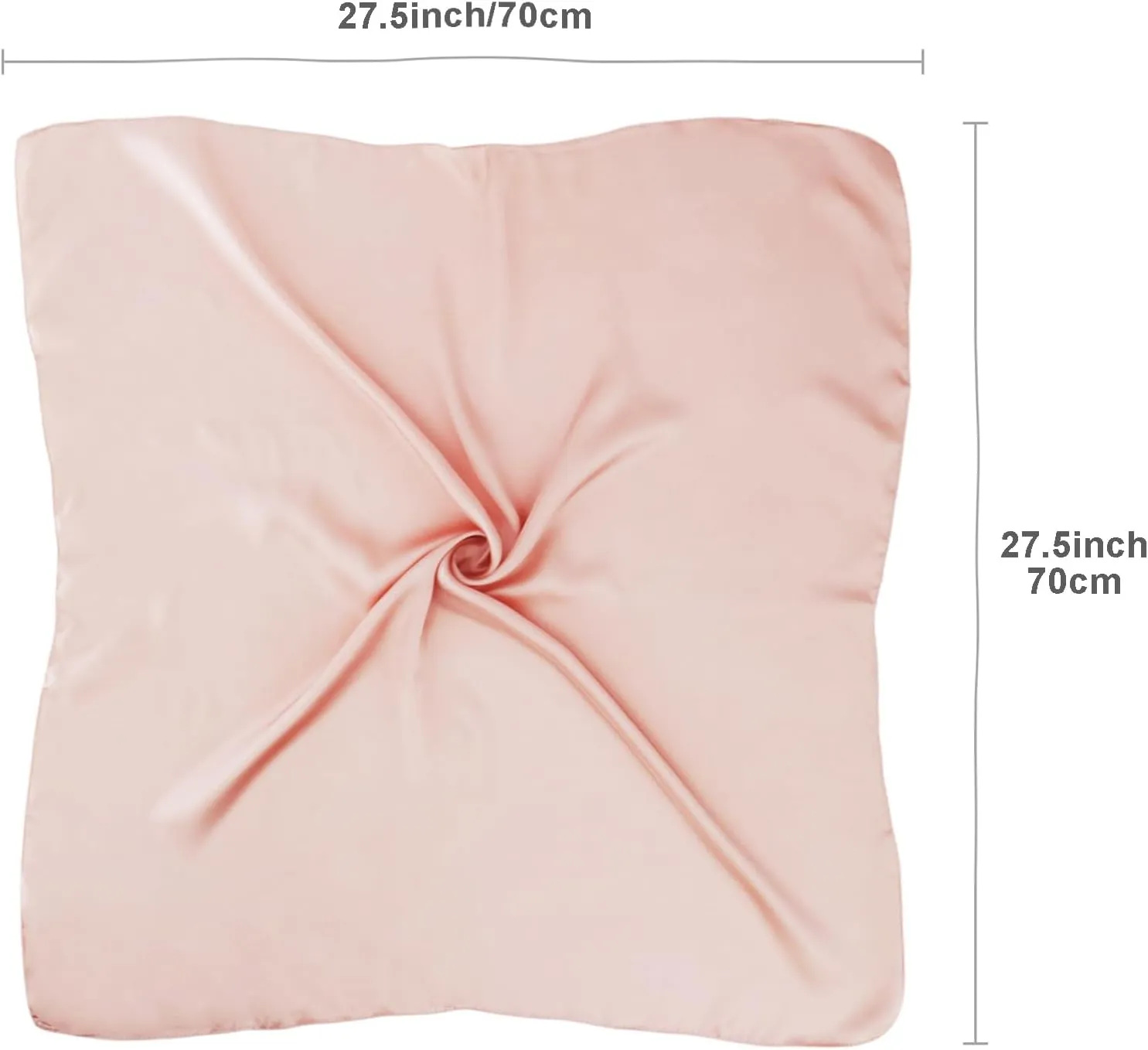 vimate Head Scarf for Women Hair 27'' Square Satin Silk Feeling Bnadana Neck Scarf Handbag Accessories Etc