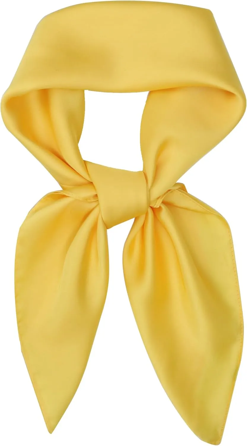vimate Head Scarf for Women Hair 27'' Square Satin Silk Feeling Bnadana Neck Scarf Handbag Accessories Etc