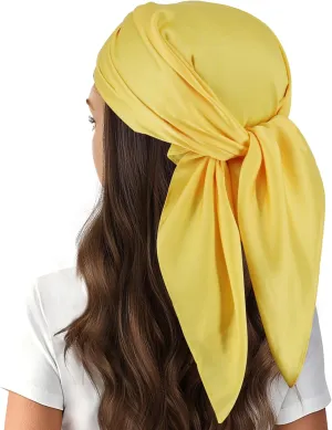 vimate Head Scarf for Women Hair 27'' Square Satin Silk Feeling Bnadana Neck Scarf Handbag Accessories Etc