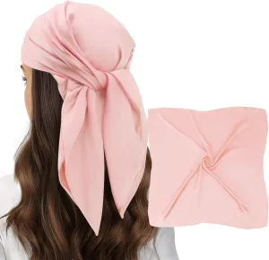 vimate Head Scarf for Women Hair 27'' Square Satin Silk Feeling Bnadana Neck Scarf Handbag Accessories Etc