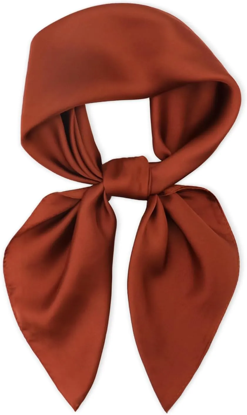 vimate Head Scarf for Women Hair 27'' Square Satin Silk Feeling Bnadana Neck Scarf Handbag Accessories Etc