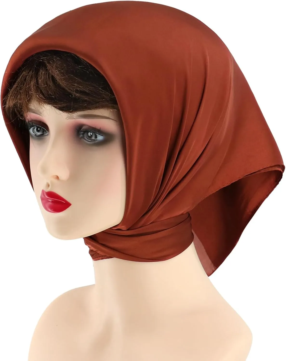 vimate Head Scarf for Women Hair 27'' Square Satin Silk Feeling Bnadana Neck Scarf Handbag Accessories Etc