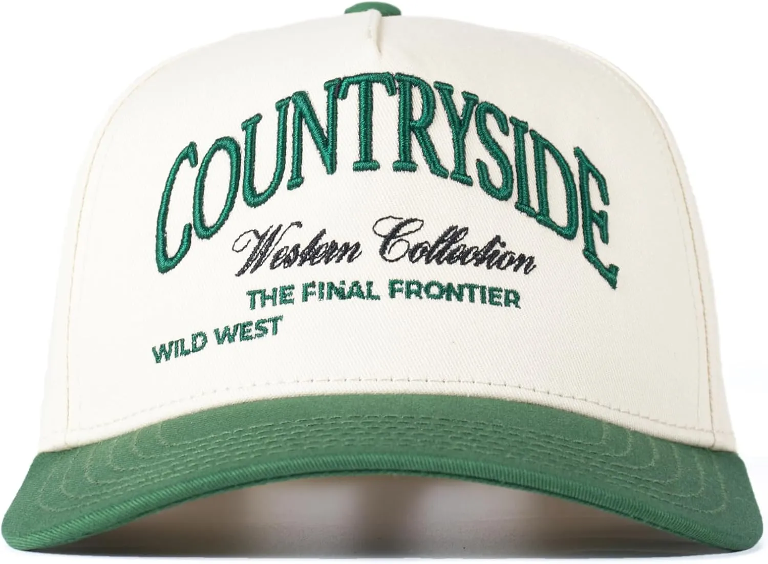 Vintage Trucker Hat for Men & Women - Adjustable Snapback, 100% Cotton, Embroidered Country & Western Styles