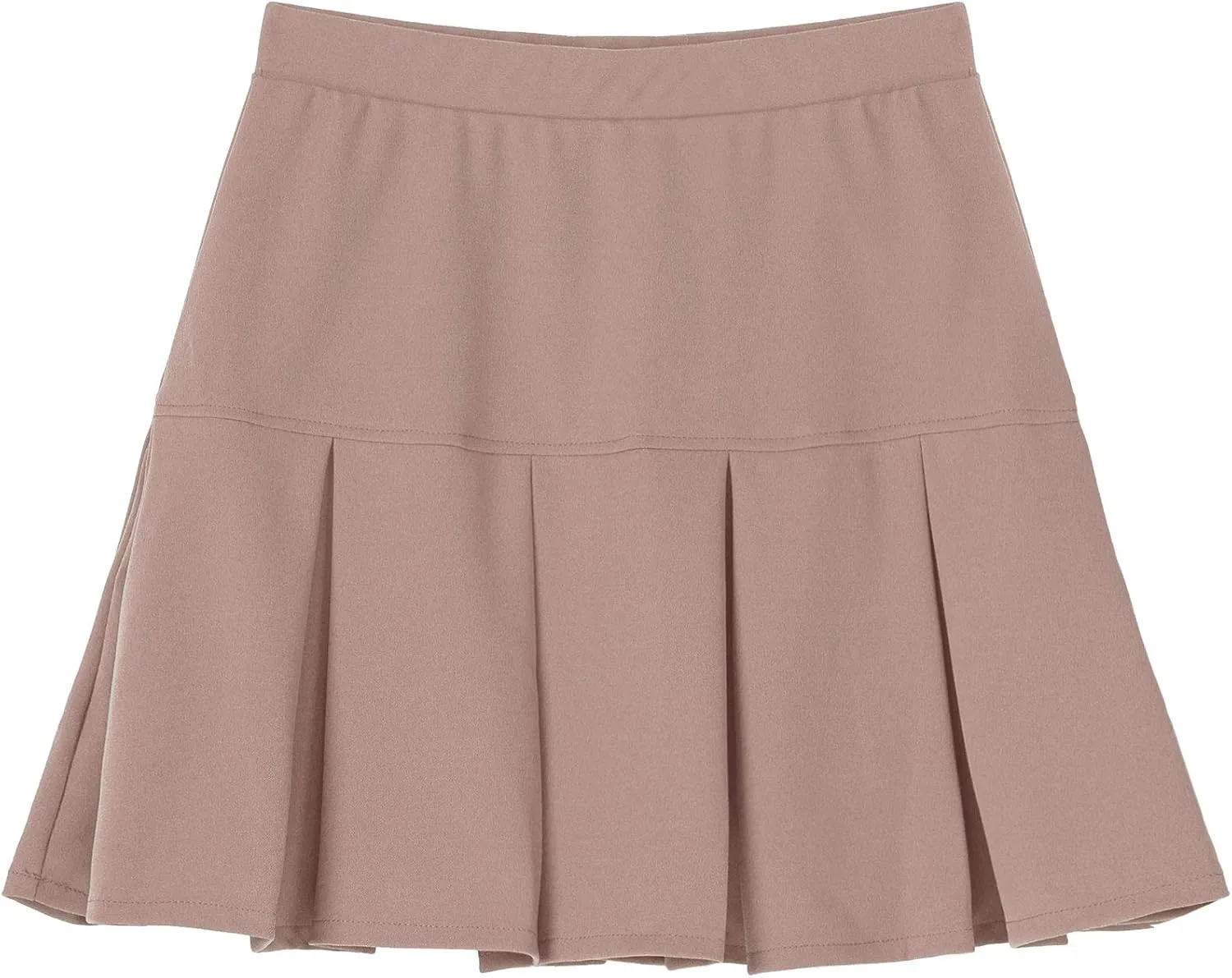 Women Girl Stretch Elastic High Waist Mini Skirt Casual Pleated Skirts Activewear Skirts