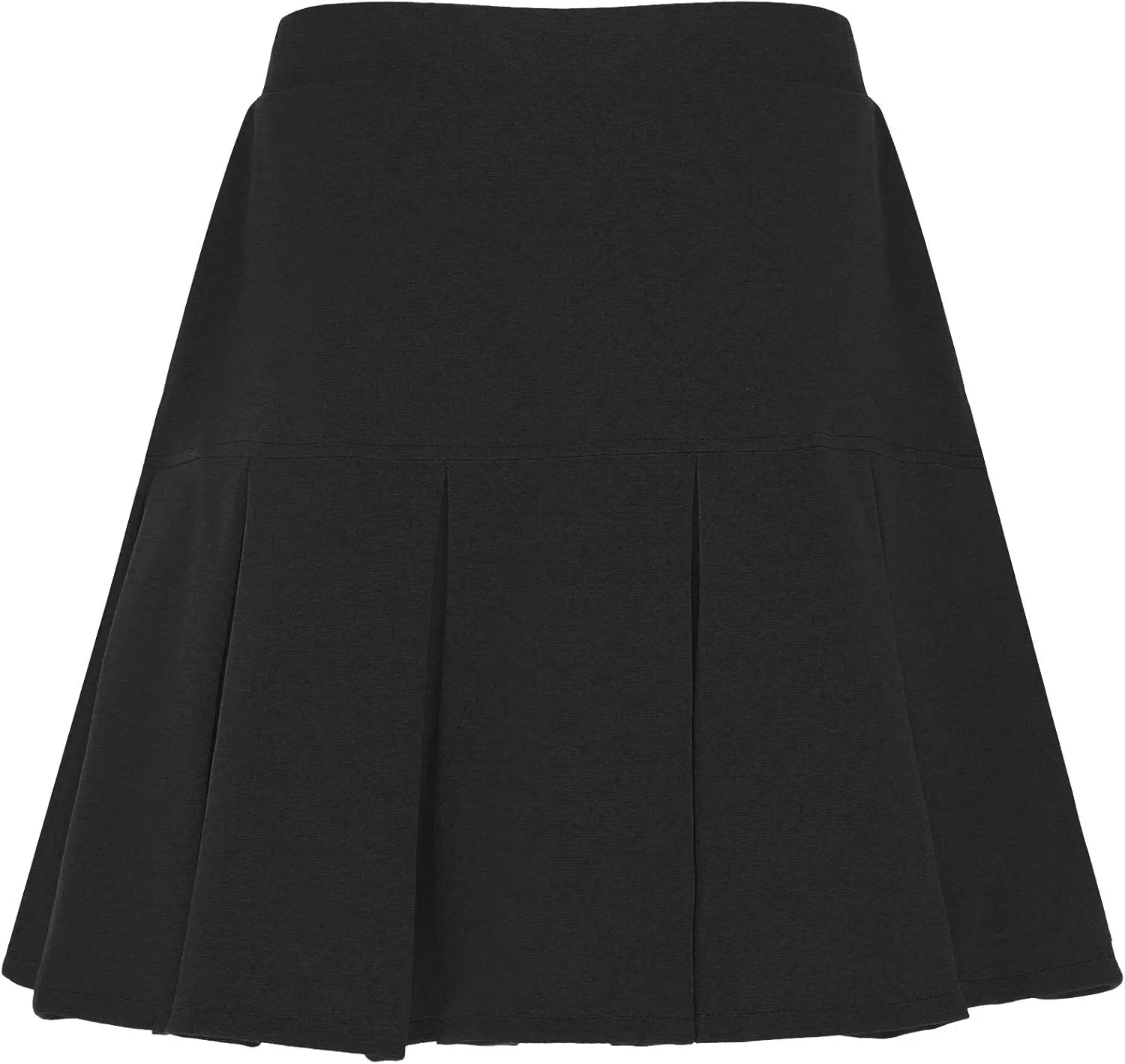 Women Girl Stretch Elastic High Waist Mini Skirt Casual Pleated Skirts Activewear Skirts