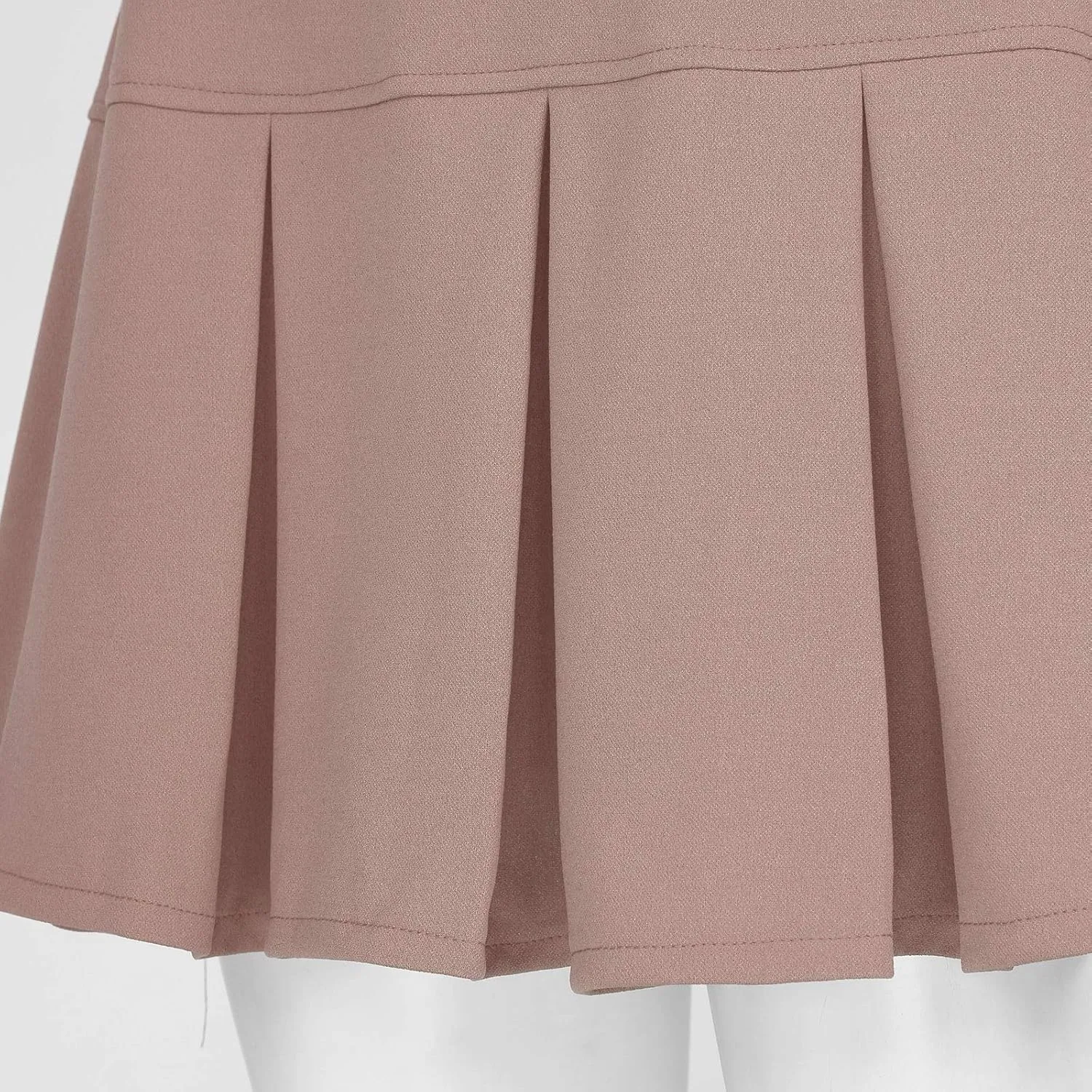 Women Girl Stretch Elastic High Waist Mini Skirt Casual Pleated Skirts Activewear Skirts