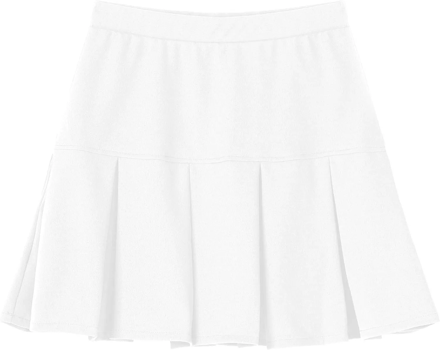 Women Girl Stretch Elastic High Waist Mini Skirt Casual Pleated Skirts Activewear Skirts