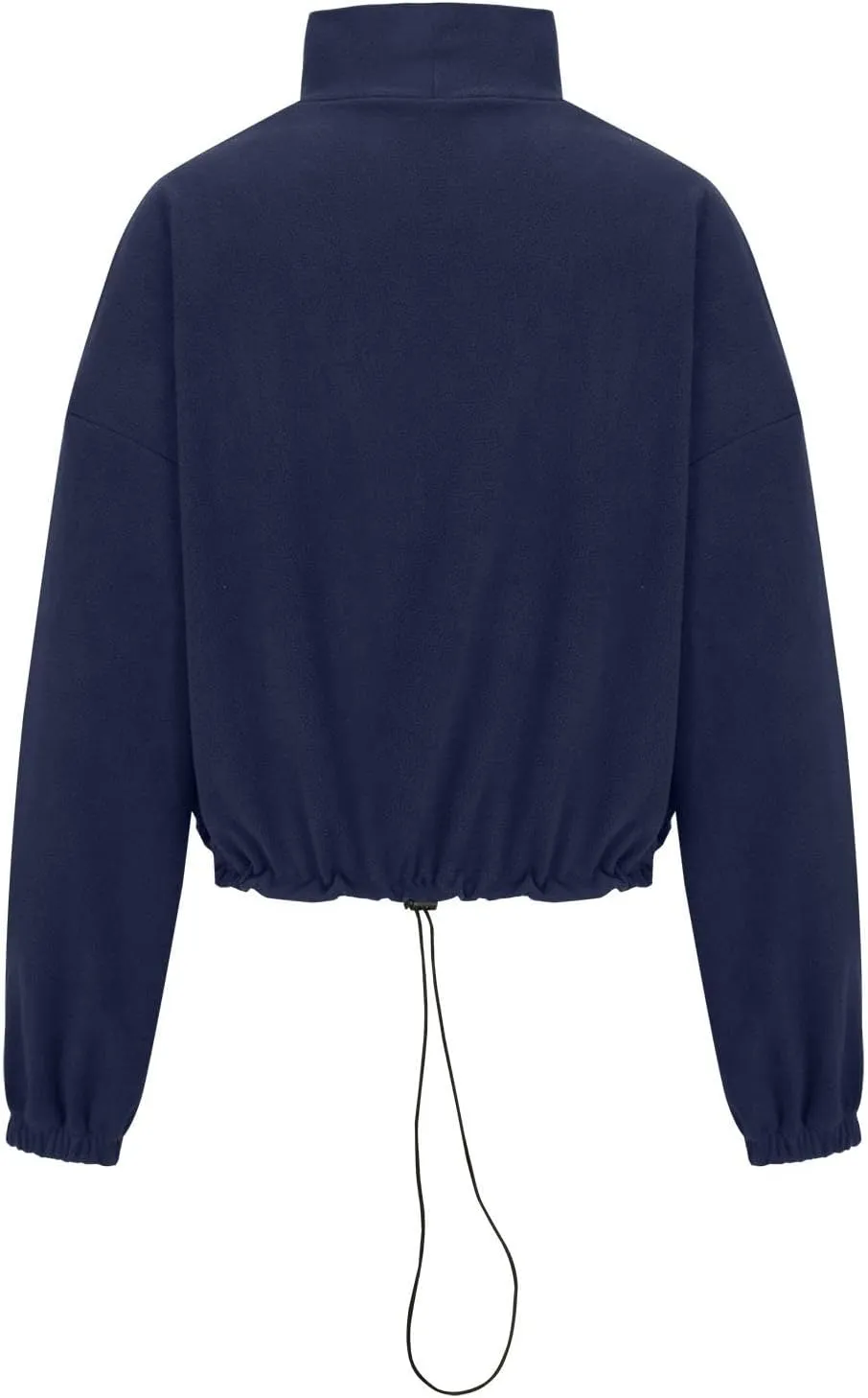 Women Long Sleeve Cropped Sweatshirt Trending Now 2023 Fall Winter Casual Stand Collar Fleece Pullovers with Pockets