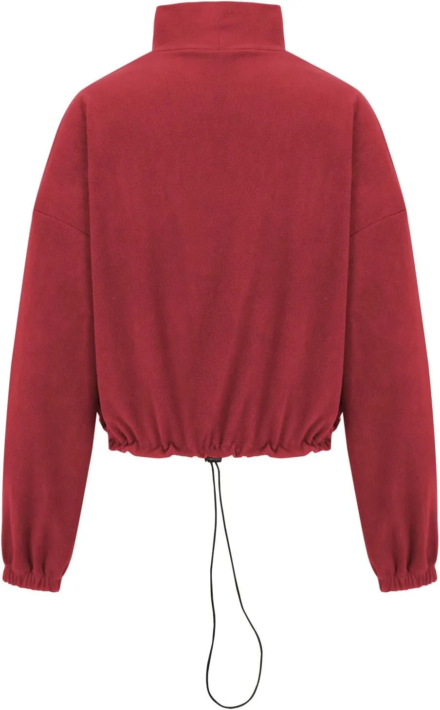 Women Long Sleeve Cropped Sweatshirt Trending Now 2023 Fall Winter Casual Stand Collar Fleece Pullovers with Pockets