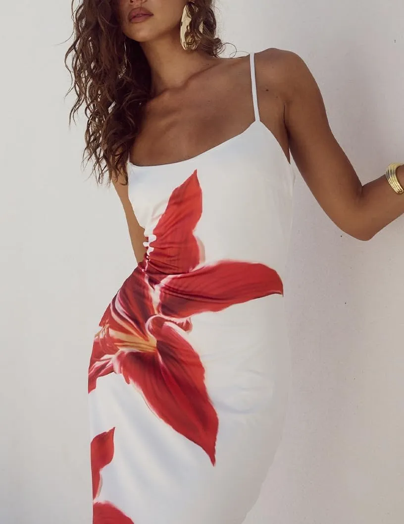 Women Y2k Floral Bodycon Maxi Dress Spaghetti Strap Low Cut Slip Long Dress Summer Going Out Beach Sundress