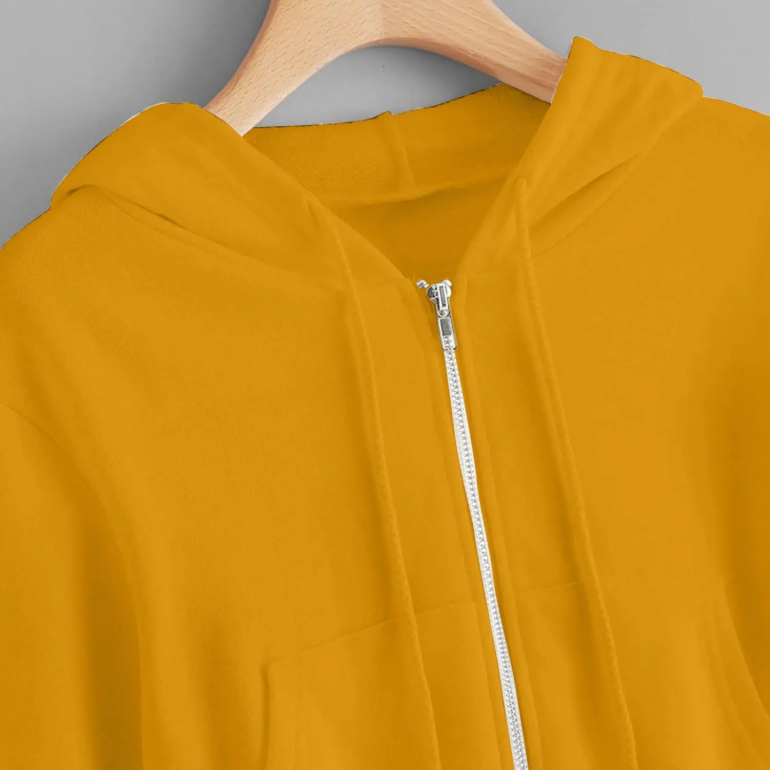 Womens Full Zip Croped Hoodies Long Sleeve Fall Teen Girl Jacket Thin Coats Athletic Workout Pullover Y2K Clothes
