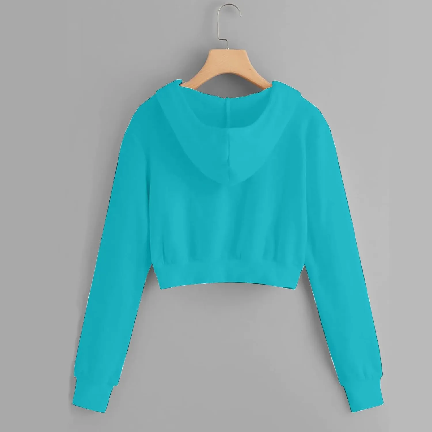 Womens Full Zip Croped Hoodies Long Sleeve Fall Teen Girl Jacket Thin Coats Athletic Workout Pullover Y2K Clothes