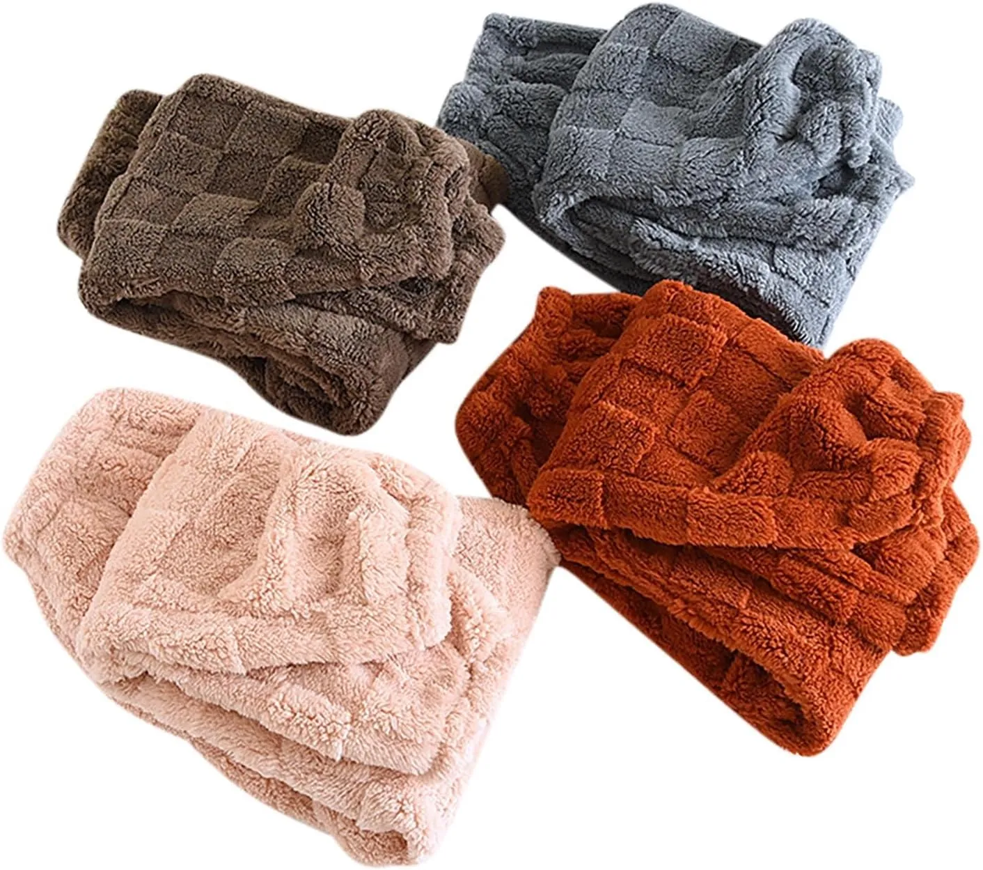 Women's Fuzzy Pajama Pants Soft Comfy Warm Fleece Lounge Trousers Long Pants Sleepwear Sleep Home Pants with Pockets