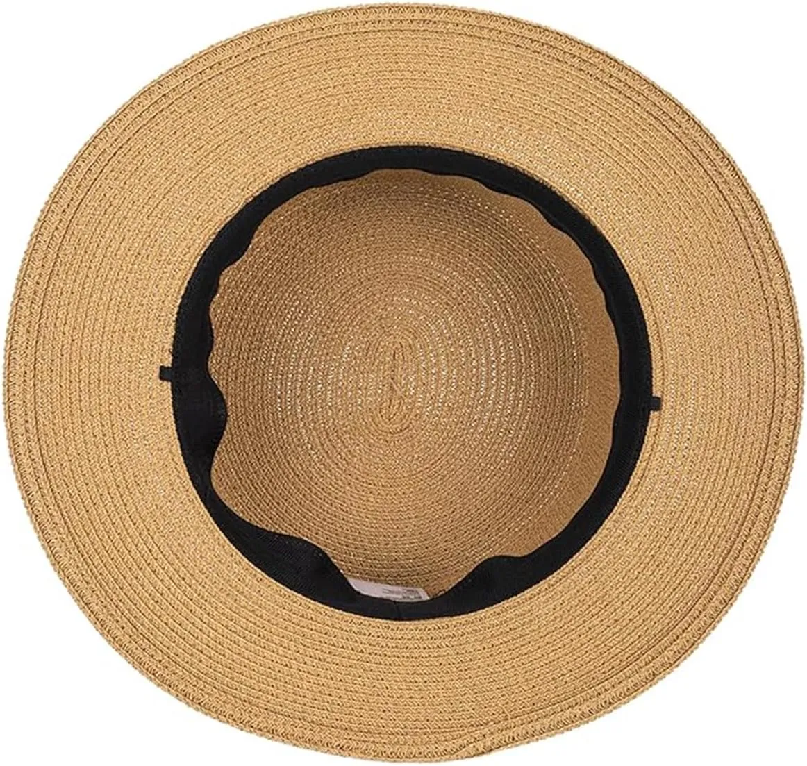 Women’s Wide Brim Flat Top Straw Sun Hat with Classic Accessories-Perfect for Summer Beach, Outdoor and Vacation