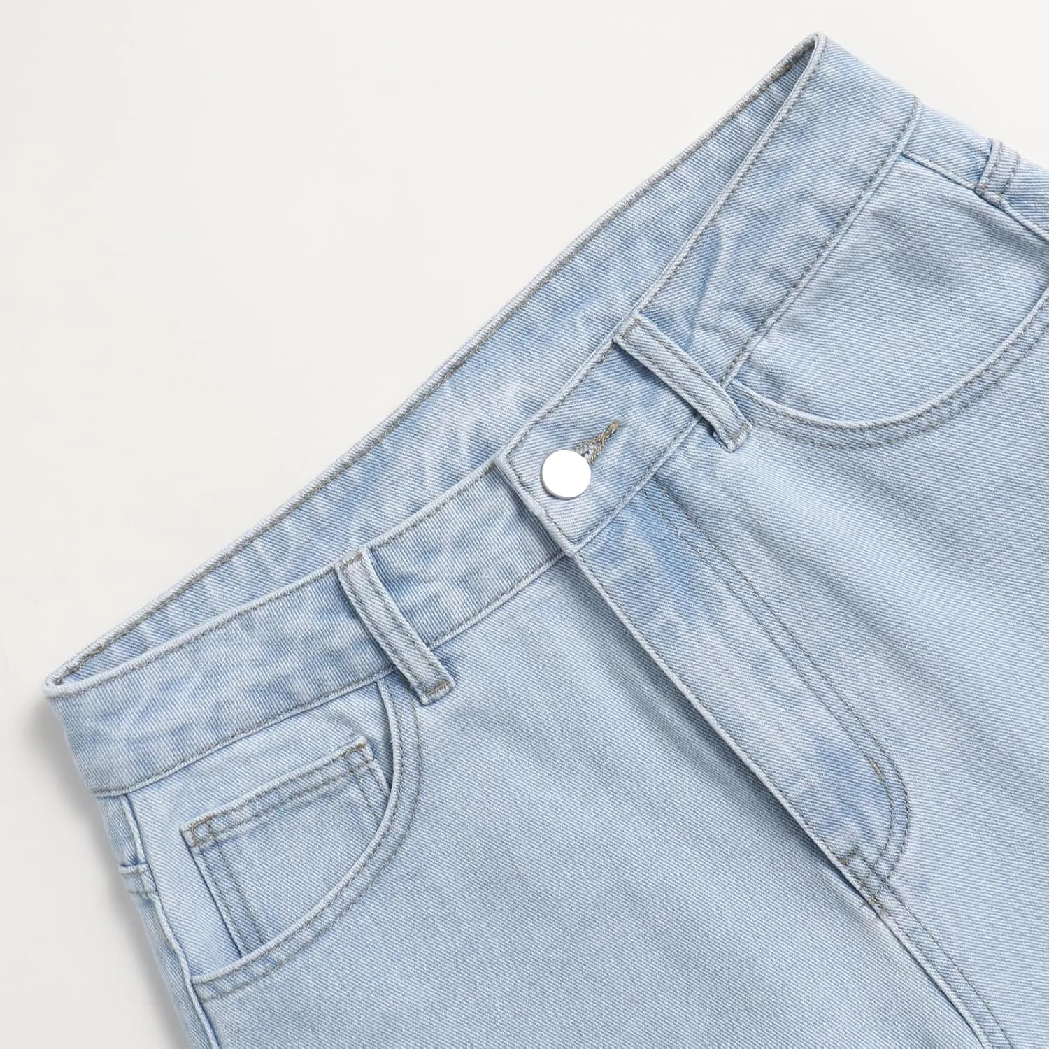 Women's Wide Leg Jeans High Waist Baggy Loose Boyfriend Distressed Denim Pants
