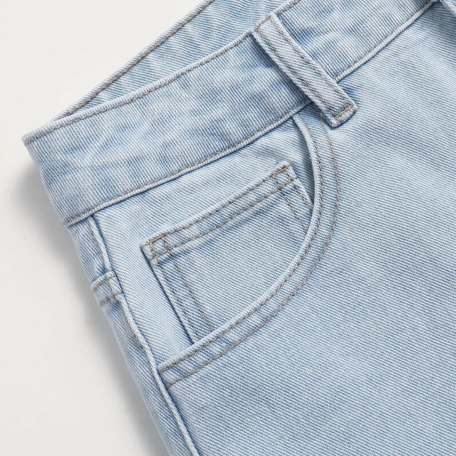 Women's Wide Leg Jeans High Waist Baggy Loose Boyfriend Distressed Denim Pants