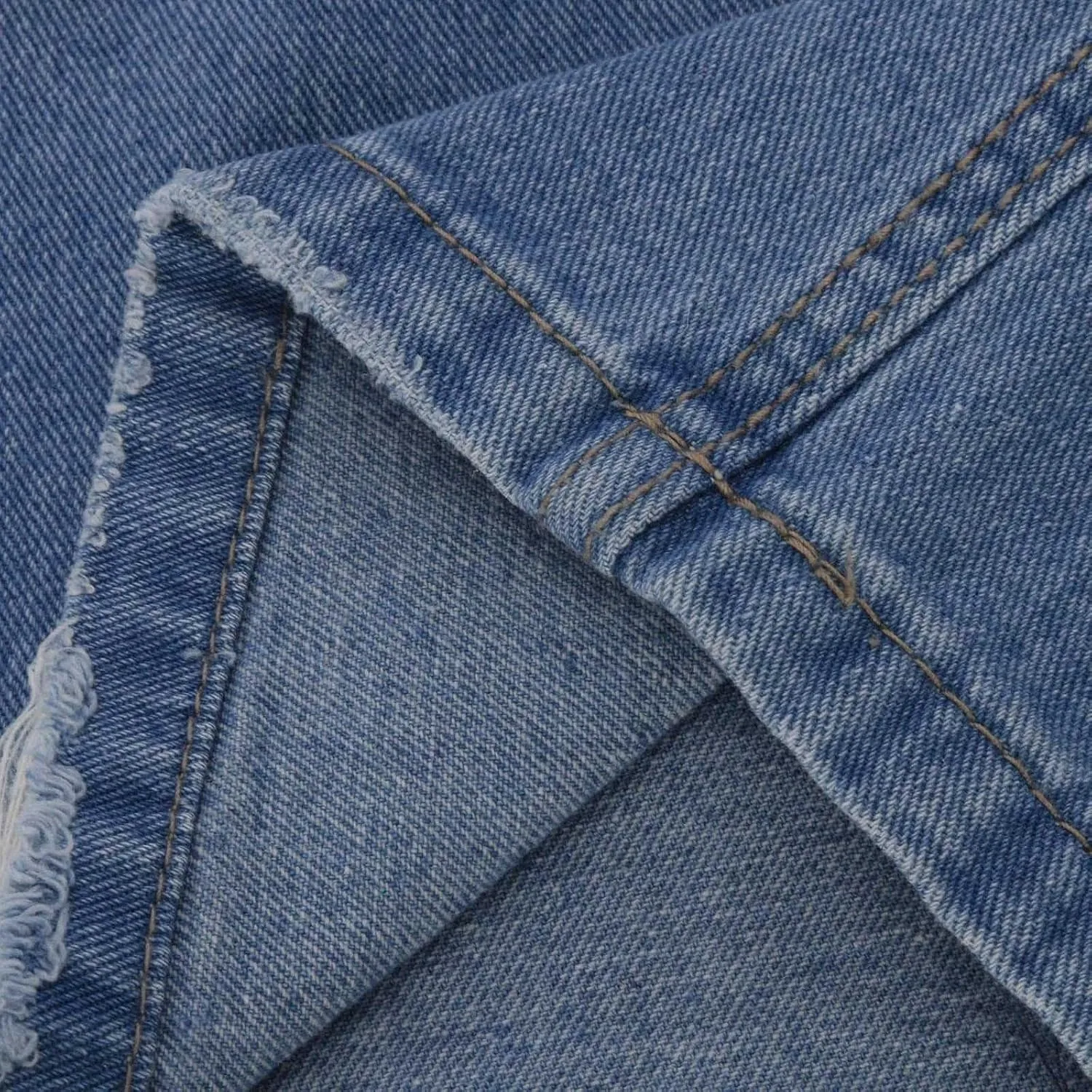 Women's Wide Leg Ripped Trendy Jeans Casual Vintage Distressed Denim Pants Boyfriend Trousers