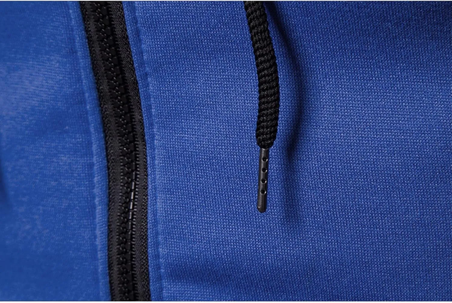 XIAXOGOOL Zip Up Hoodie Men 2023 Color Block Long Sleeve Casual Drawstring Sweatshirt Sport Outwear Coat Jacket with Pockets