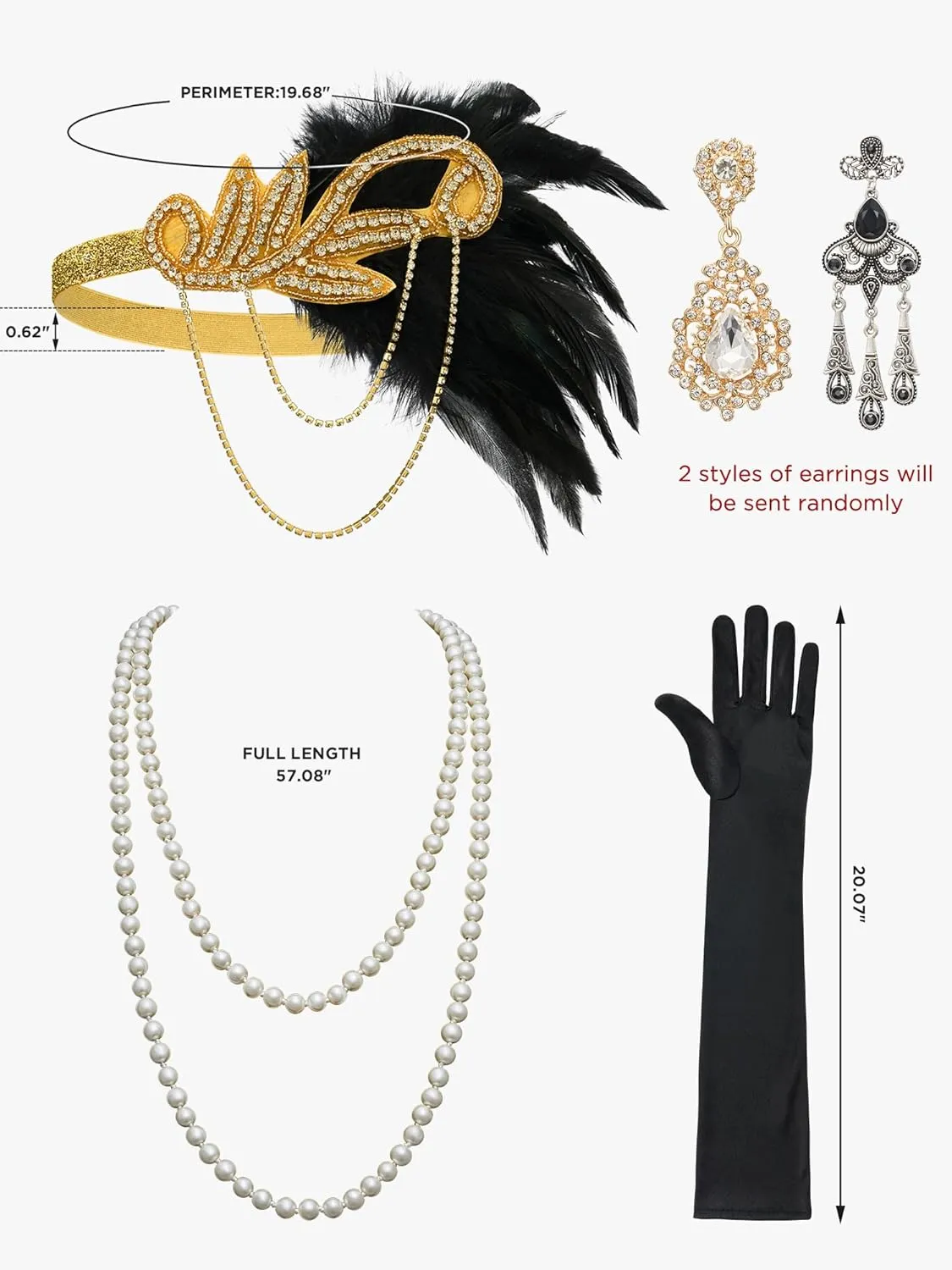 YESSA Flapper Dresses 1920s,Great Gatsby Dresses for Women Fringe Roaring 20s Costumes with 20s Accessories for Harlem Nights