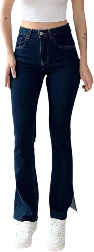 ZERMOM Women's Skinny Ripped Jeans Stretch Mid Rise Destroyed Distressed Denim Pants