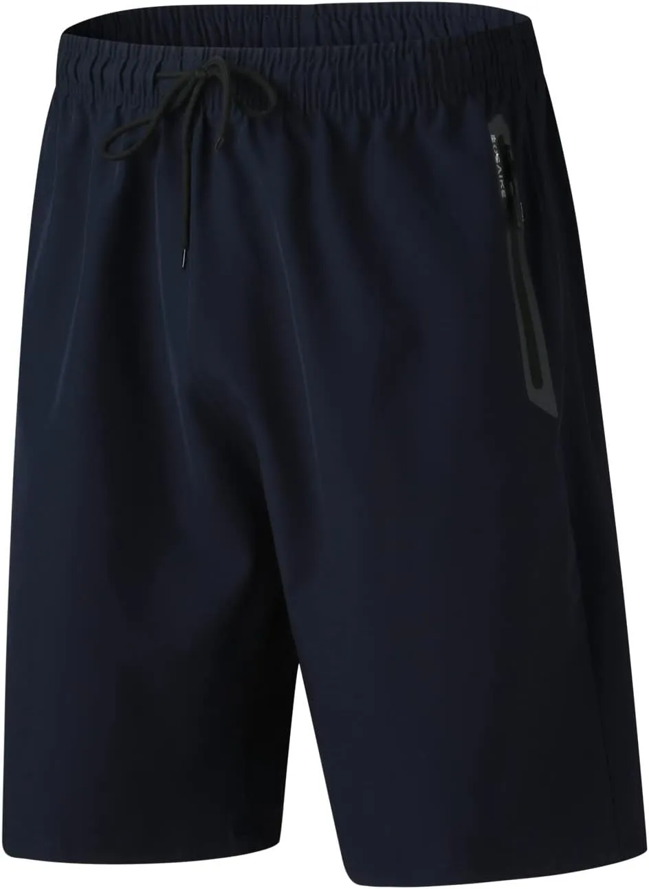 ZYXTIM Men's Casual Sports Reflective Shorts Athletic Gym Workout Running Basketball Training Shorts Quick Dry Activewear
